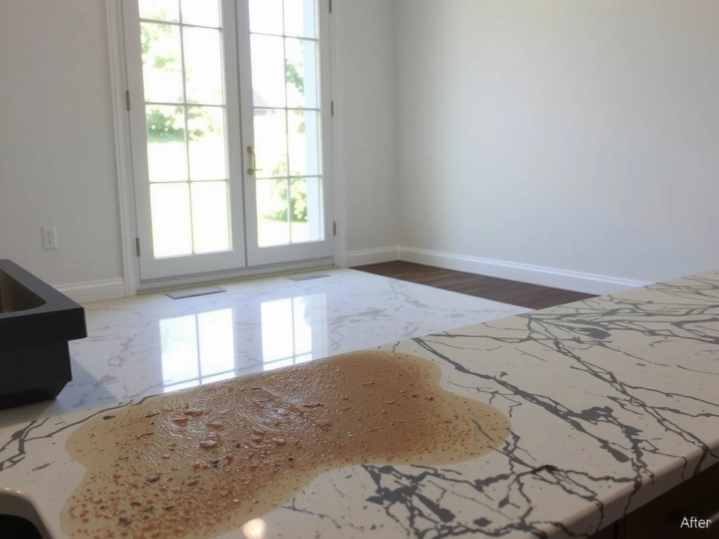 Encimera antes de la limpieza profunda