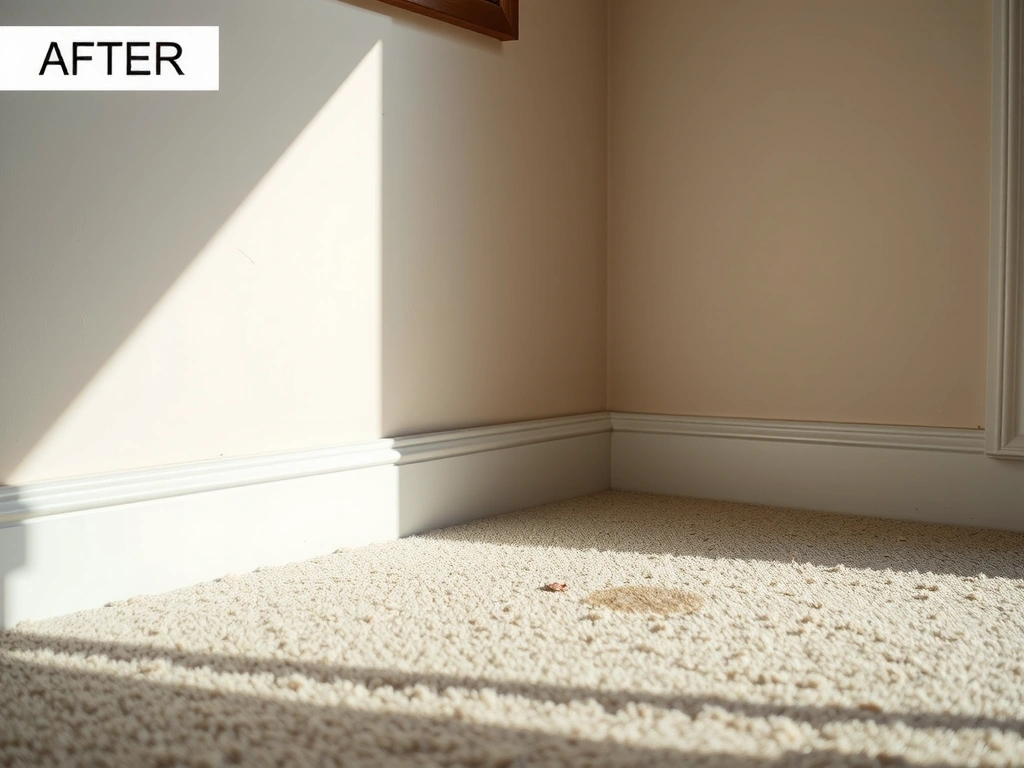 Después: Alfombra limpia